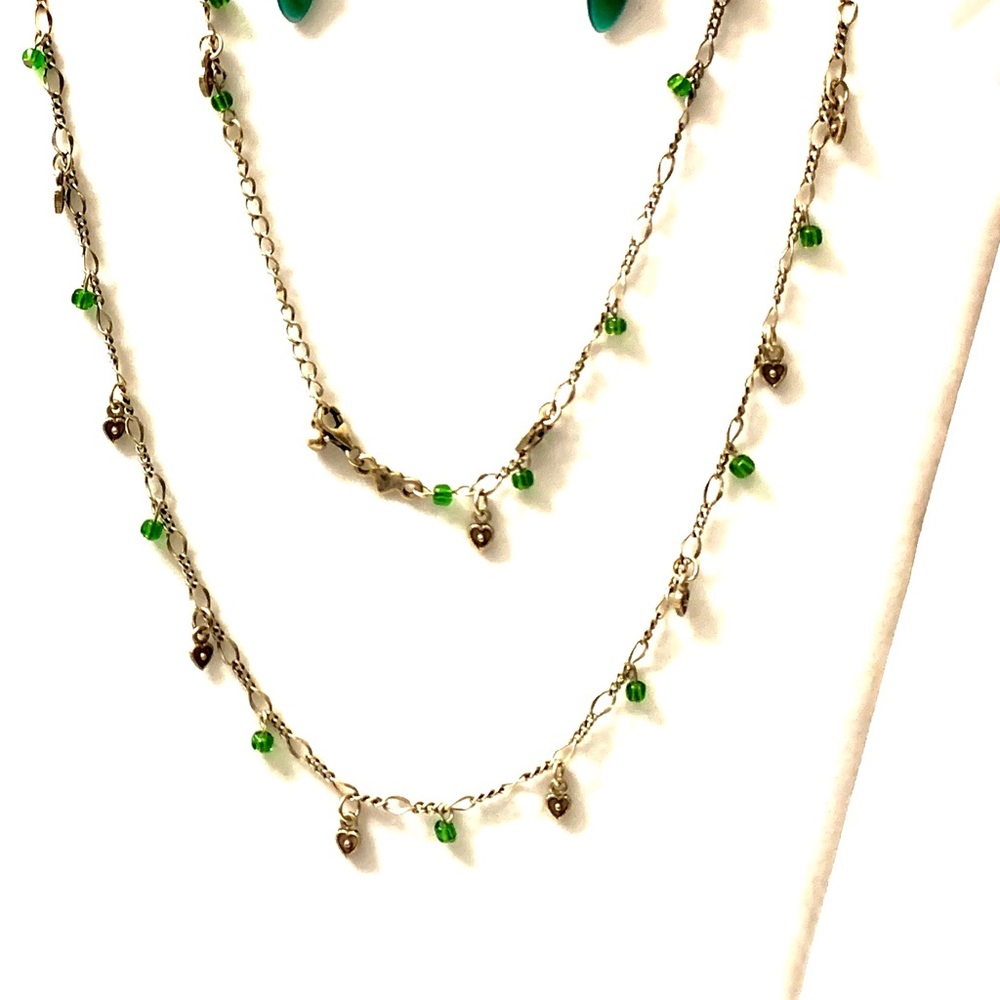 Sterling silver earrings and necklace